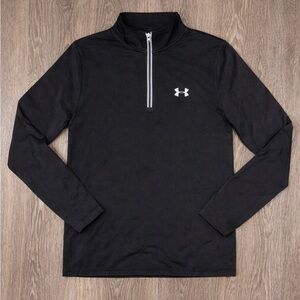 Under Armour Black 1/4 Zip Pullover Athletic Training Top Men’s M